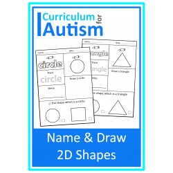 Naming and Drawing 2D Shapes Worksheets